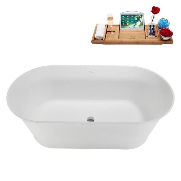 Streamline 59 in. x 29 in. NS7060CH Stone Resin Freestanding