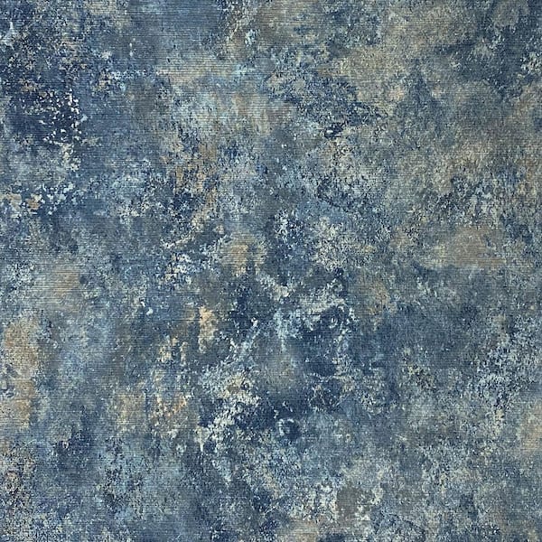 Arthouse Gideon Dark Blue Distressed Wallpaper Sample