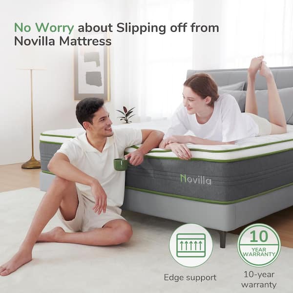 Novilla 8 in. Adjustable firmness Support Cooling Gel Memory Foam