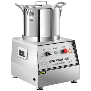 110 V 1-Cup Commercial Food Processor 10 L Capacity 1100 W Electric Food Cutter 1400 RPM Stainless Steel Food Processor