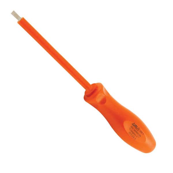 Jameson 1/8 in. x 3 in. 1,000-Volt Insulated Slotted Screwdriver