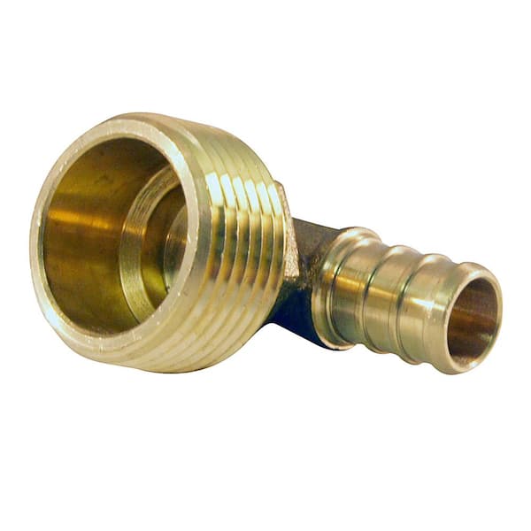 Apollo 1/2 in. Brass PEX-B Barb x 1/2 in. Male Pipe Thread Adapter Tee  APXMT12 - The Home Depot