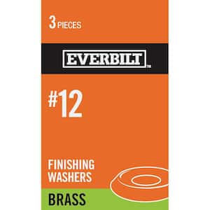 #12 Brass Finishing Washers (3-Pack)