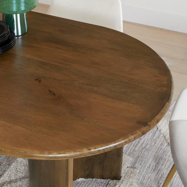Home Decorators Collection Whitlock 80 in. Dark Haze Oval