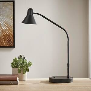 15.5 in. Black Indoor LED Desk Lamp