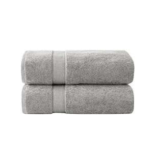 800gsm Silver 100% Cotton Bath Sheet (Set of 2)