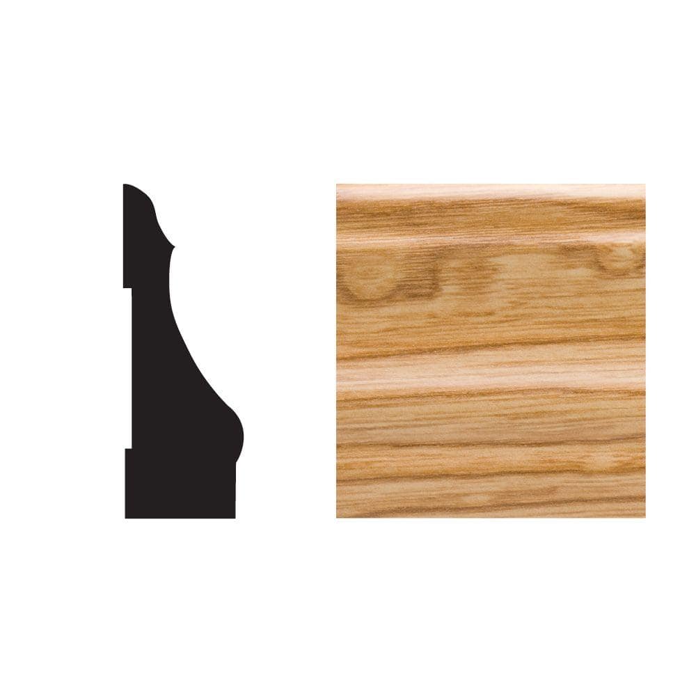 Royal Mouldings 5445 5/8 in. D x 2-1/4 in. W x 7 ft. L PVC Composite Colonial Imperial Oak Casing