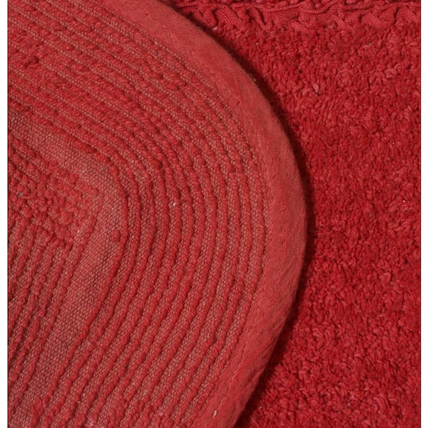 HOME WEAVERS INC Radiant Collection 21 in. x 54 in. Red Cotton