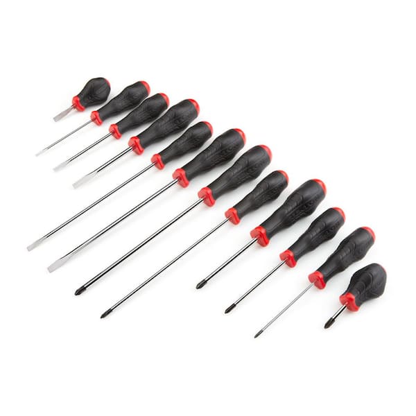 TEKTON High-Torque Chrome Blade Screwdriver Set, 12-Piece (#0-#2,1/8-1/ ...