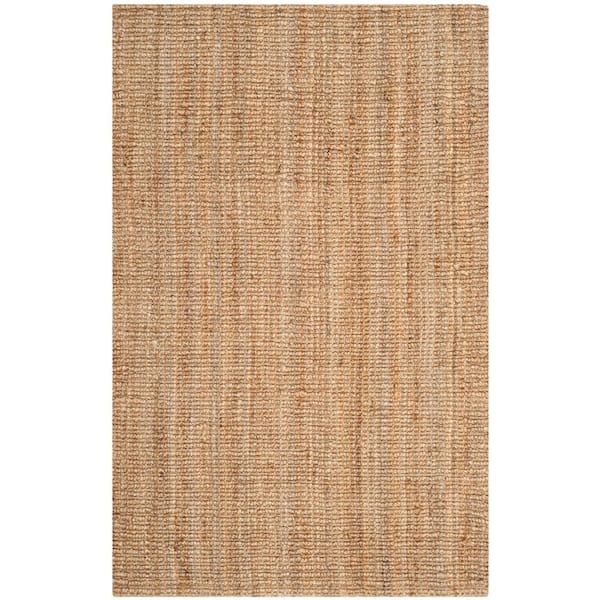 SAFAVIEH Natural Fiber Beige 5 ft. x 8 ft. Solid Area Rug