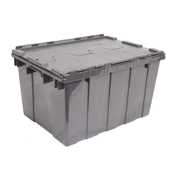 Project Source Large 30-Gallons (120-Quart) Gray Heavy Duty Tote