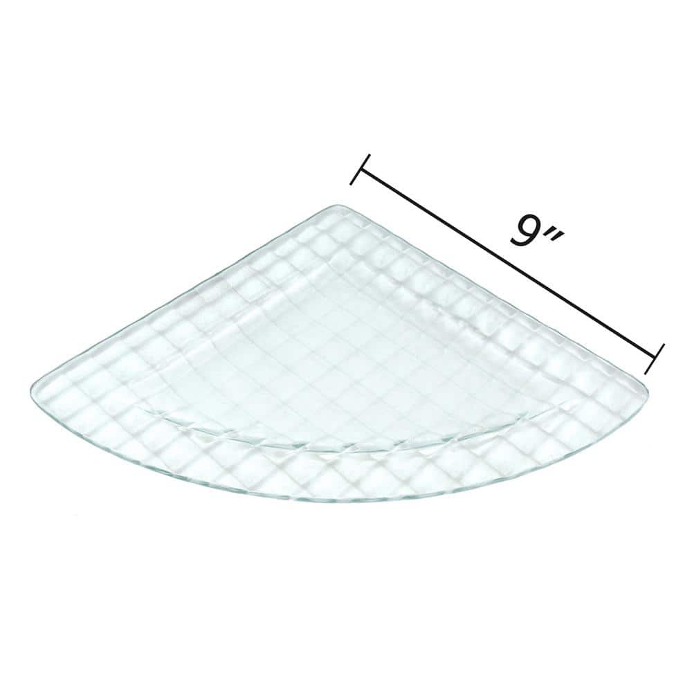 Reviews for ABOLOS Infinity 9 in. x 9 in. Clear Cubed Textured Glass