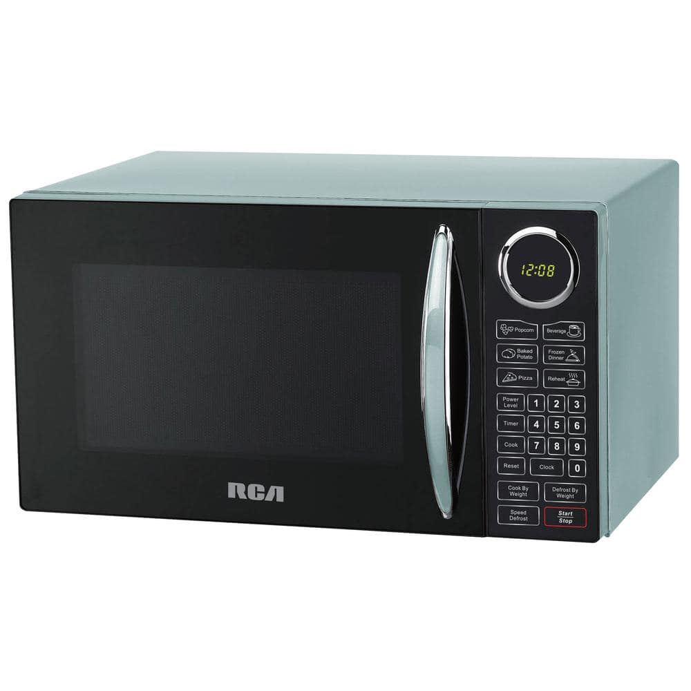 RCA 0.7 cu. ft. Countertop Microwave in Black RMW733-BLACK - The Home Depot