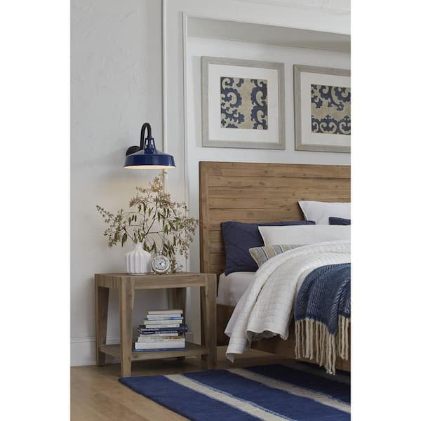 Cedar Springs Collection 1-Light Navy Farmhouse Outdoor Extra-Large Wall Lantern Light