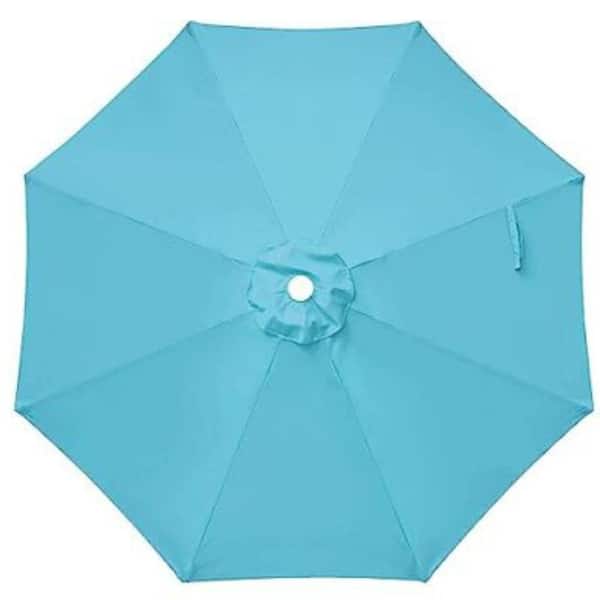 ITOPFOX Turquoise Large Octagon Patio Umbrella Replacement Canopy Top Cover