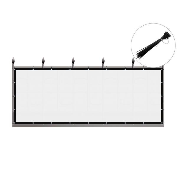 Shatex 3 x 16 ft. Privacy Fence Screen Heavy-Duty 90% Blockage Shade Cover Fencing Net for Wall Garden Gazebo Backyard Brown