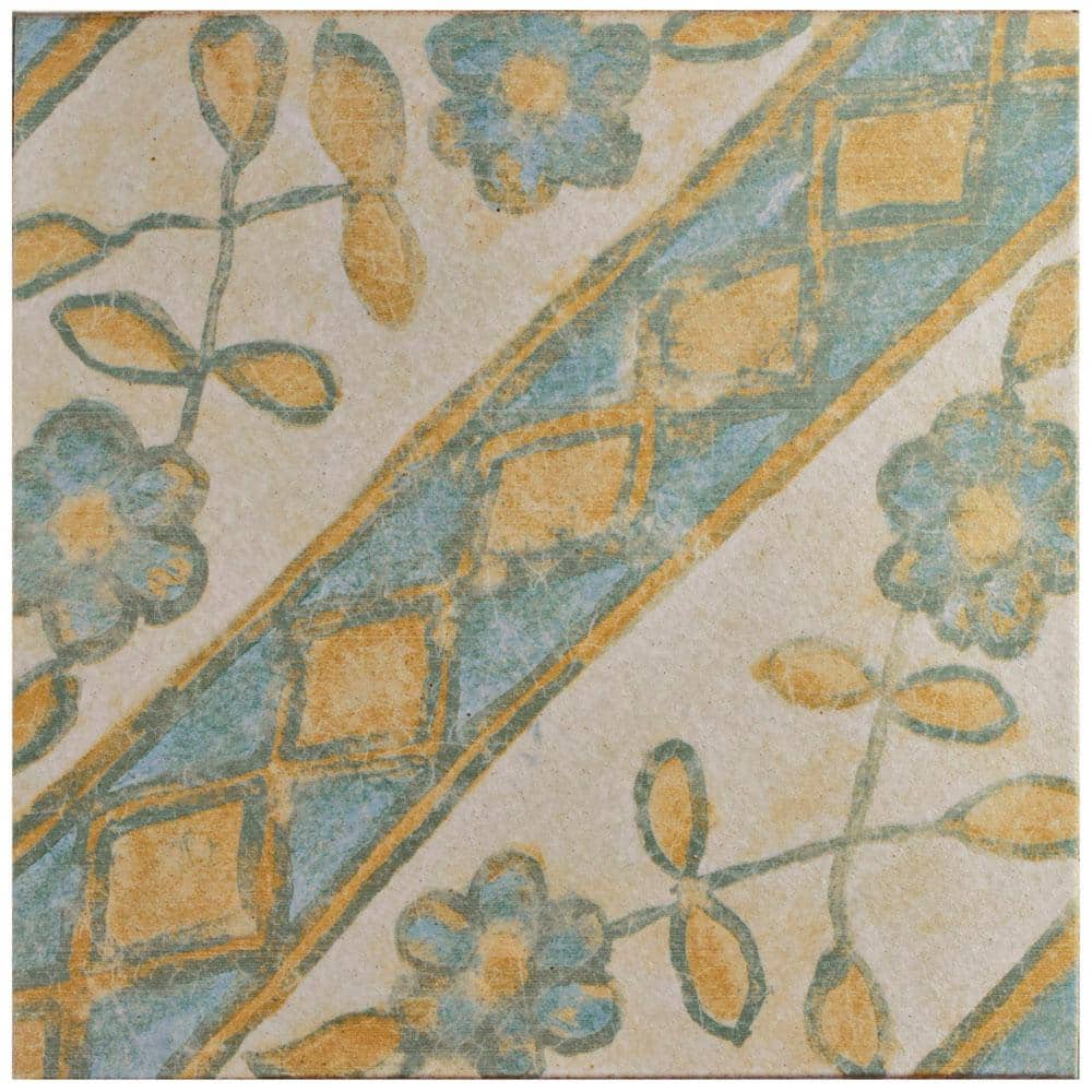 Klinker Retro Blanco Aubrieta 12-3/4 in. x 12-3/4 in. Ceramic Floor and Wall Tile (1.16 sq. ft./Each) price history on PriceWatchPro