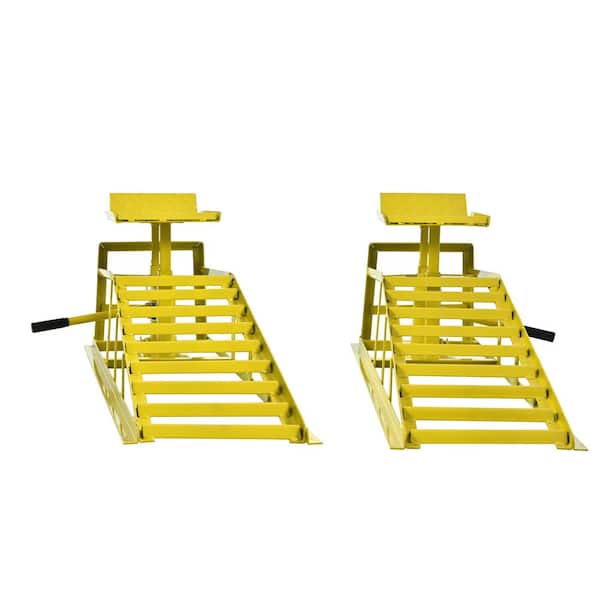 5 Ton Auto Car Truck Service Ramps Lifts Garage Car Lift Hydraulic Ramps Hydraulic Lift Repair Frame Lift (2-Pack)