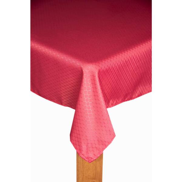 Lintex Chelton 70 in. Merlot Round 100% Polyester Tablecloth