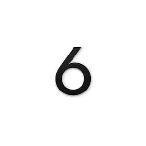 4 in. Magnetic Numbers - Black Number 6