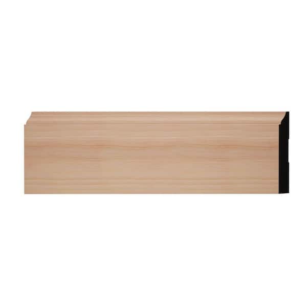 Ekena Millwork WM620 0.5625 in. D x 4.25 in. W x 6 in. L Wood (Cherry) Baseboard Moulding Sample