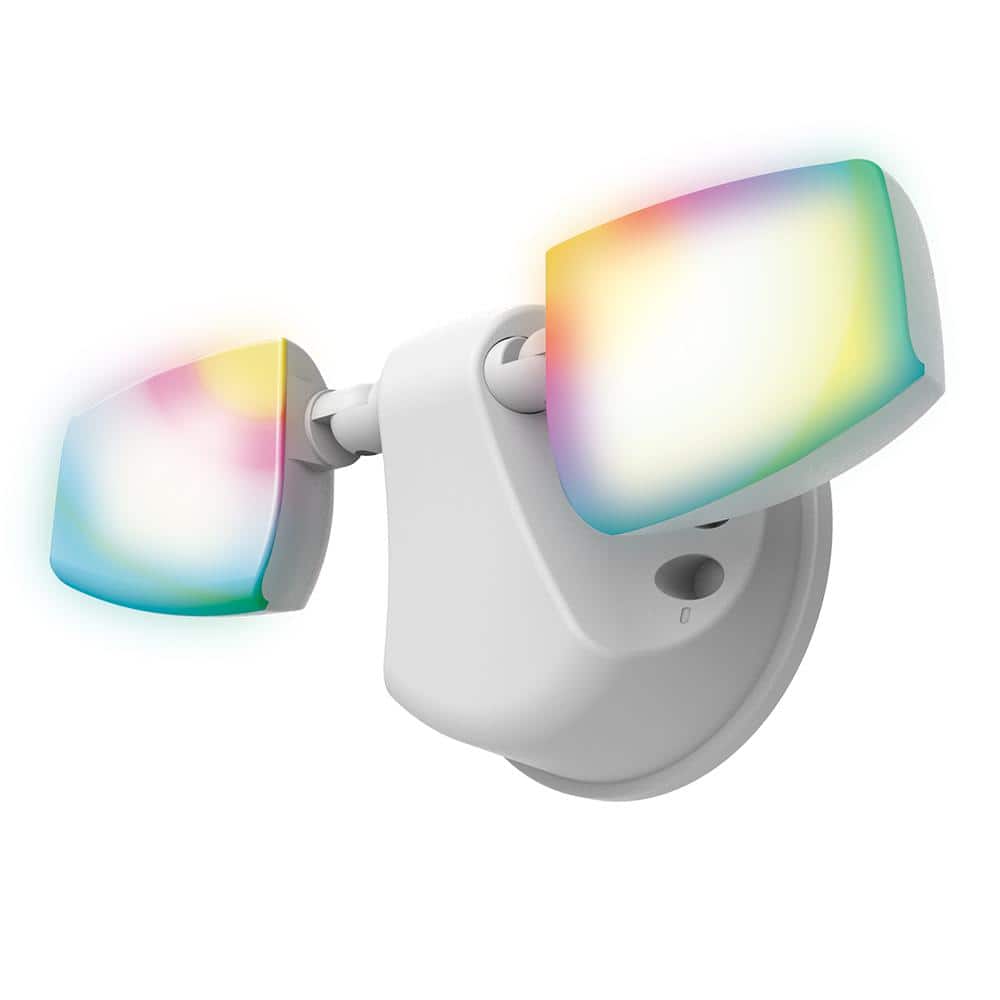ESF WiZ 180-Watt Equivalent 2400 Lumen White Non-Motion Security Flood Light price history on PriceWatchPro