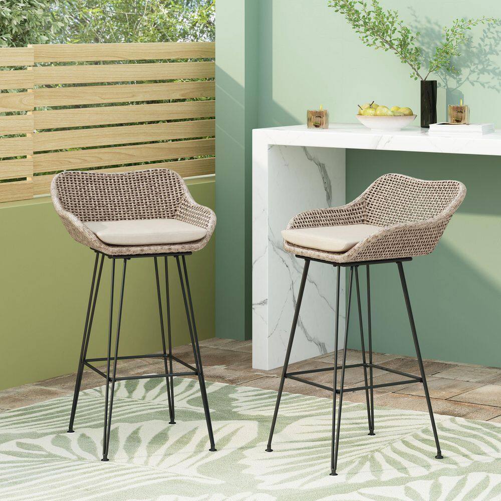 Brown Finish Iron Outdoor Dining Chair (Set of 2) price history on PriceWatchPro
