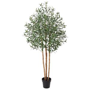 6ft.Artificial Olive Tree Faux Silk Plant for Home Office Decor Indoor outdoor