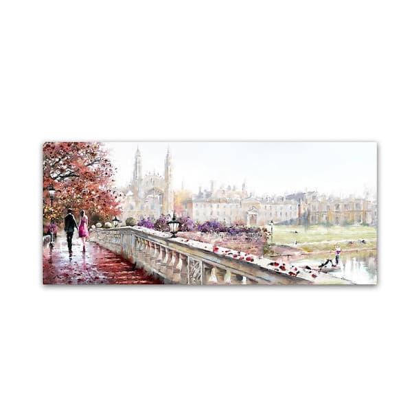 Trademark Fine Art 20 in. x 47 in. "Clare Bridge" by The Macneil Studio Printed Canvas Wall Art