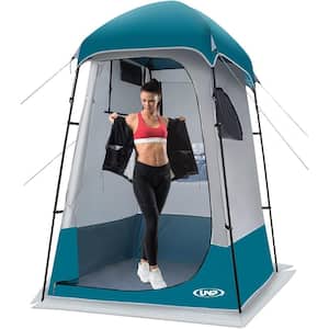 Outdoor Privacy 1-Person Ocean Blue Camping Shelter-Dressing Changing Room Portable Toilet Tent