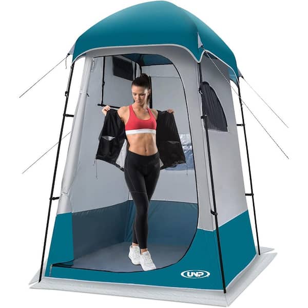 Cesicia Outdoor Privacy 1-Person Ocean Blue Camping Shelter-Dressing Changing Room Portable Toilet Tent