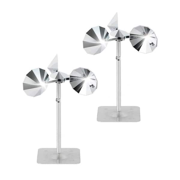 2 Piece Bird Scare Reflective Device, Bird Reflector Keep Pigeon Woodpeckers Sparrows Away for Outdoor Boat Roof Garden