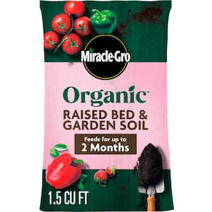 Organic Raised Bed and Garden Soil 1.5 cu. ft. with Quick Release Natural Fertilizer, Peat Free, OMRI Listed