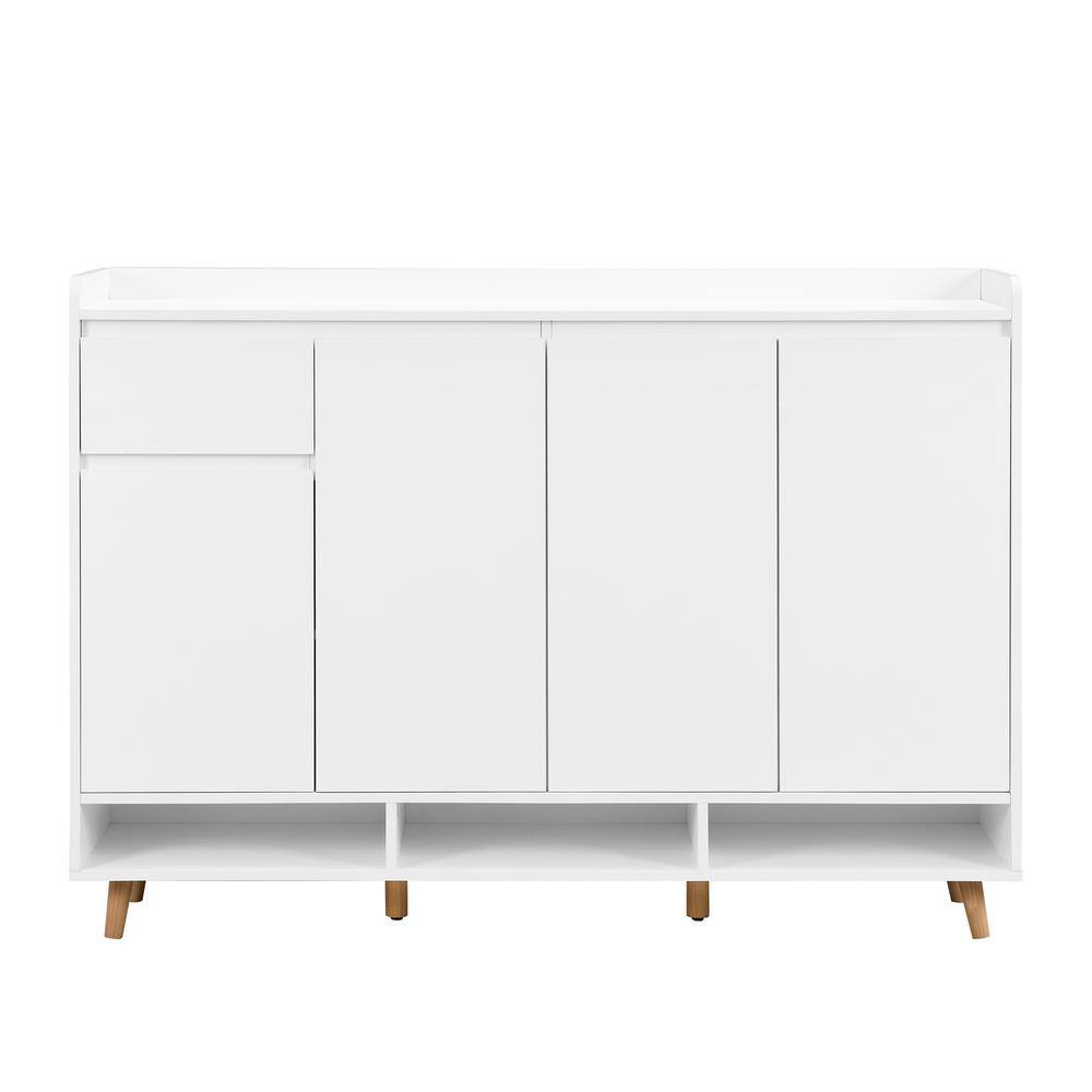 39 in. H x 55 in. W Black Shoe Storage Cabinet with Adjustable Shelves and Drawer Shoe Rack Organizer w/Solid Wood Legs price history on PriceWatchPro