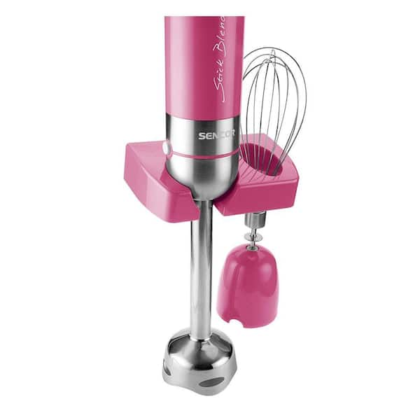 Sencor 10-Speed Pink Immersion Blender with Whisk Attachment