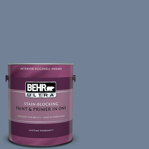 BEHR ULTRA 1 gal. #UL240-5 Tranquil Pond Eggshell Enamel Interior Paint and Primer in One