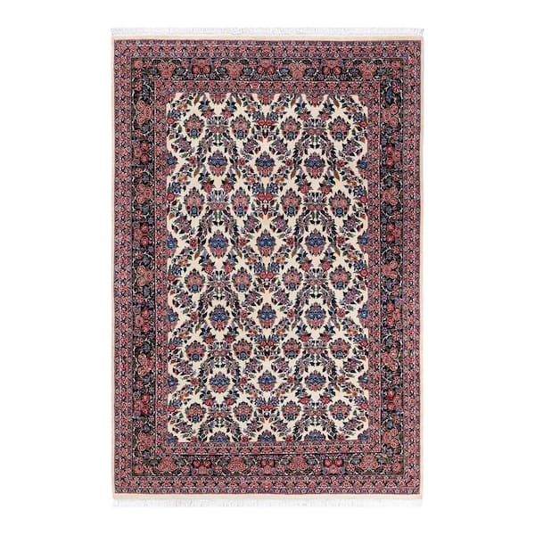 Solo Rugs One-of-a-Kind Traditional Ivory 6 ft. x 9 ft. Hand Knotted Oriental Area Rug