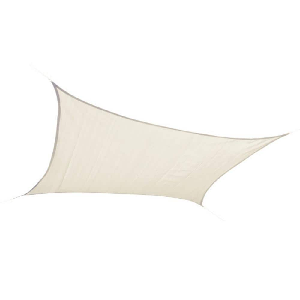 ShelterLogic 16 ft. x 16 ft. Cream Square Shade Sail 140 gsm 25624 ...