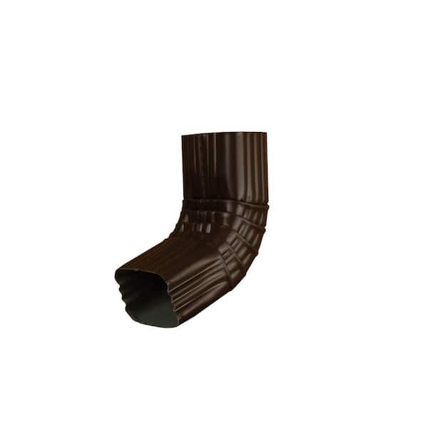 Amerimax Home Products 2 in. x 3 in. Musket Brown Alcoa Aluminum Downspout A-Elbow Special Order