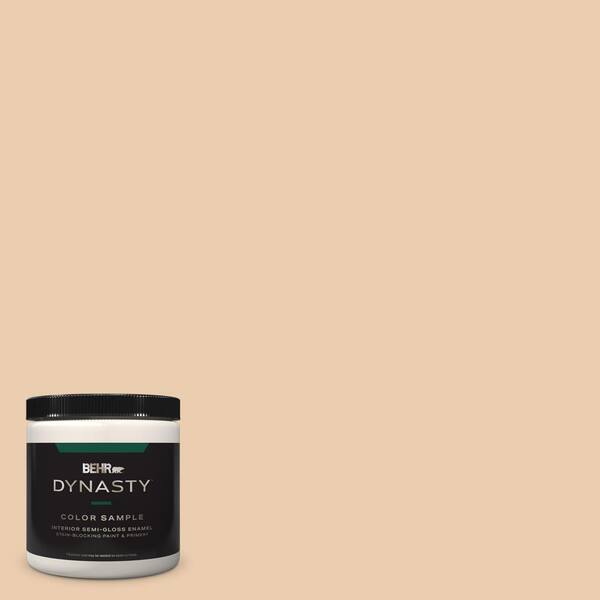 BEHR DYNASTY 8 oz. #BXC-64 Shortbread Cookie Semi-Gloss Enamel Stain-Blocking Interior/Exterior Paint and Primer Sample