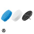 3.5 in. Sponge and Scour Pad Cleaning Accessory Kit (3-Piece)