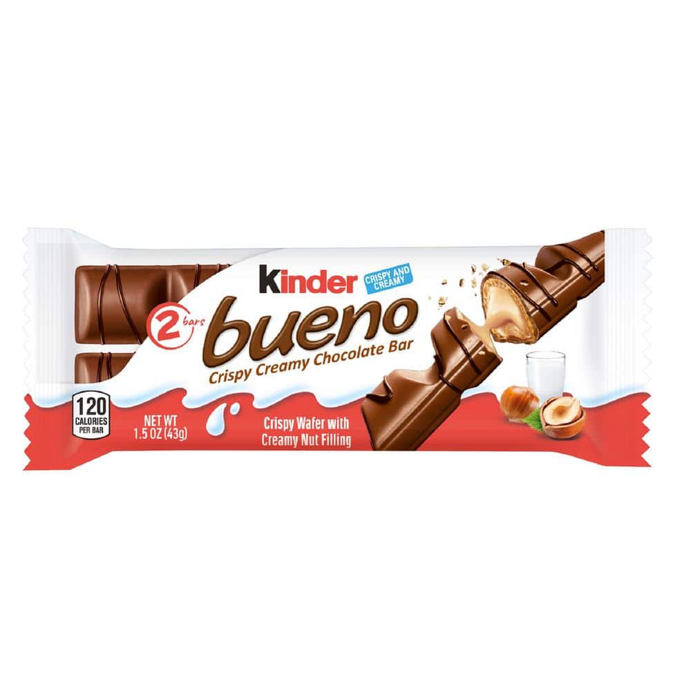 Kinder bueno 1.5 oz. Crispy Creamy Choc Candy Bar Chocolate 148562 - The  Home Depot