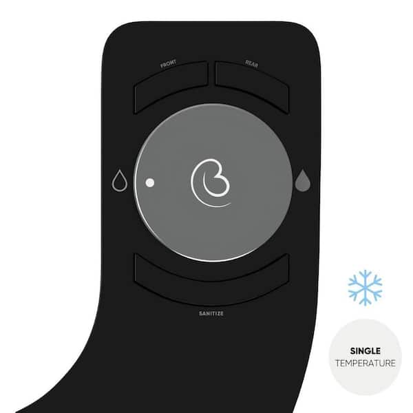 Boss Bidet Revolution Single Temperature Non- Electric Toilet Bidet Attachment Water Sprayer Dual Nozzle in Black Tokyo