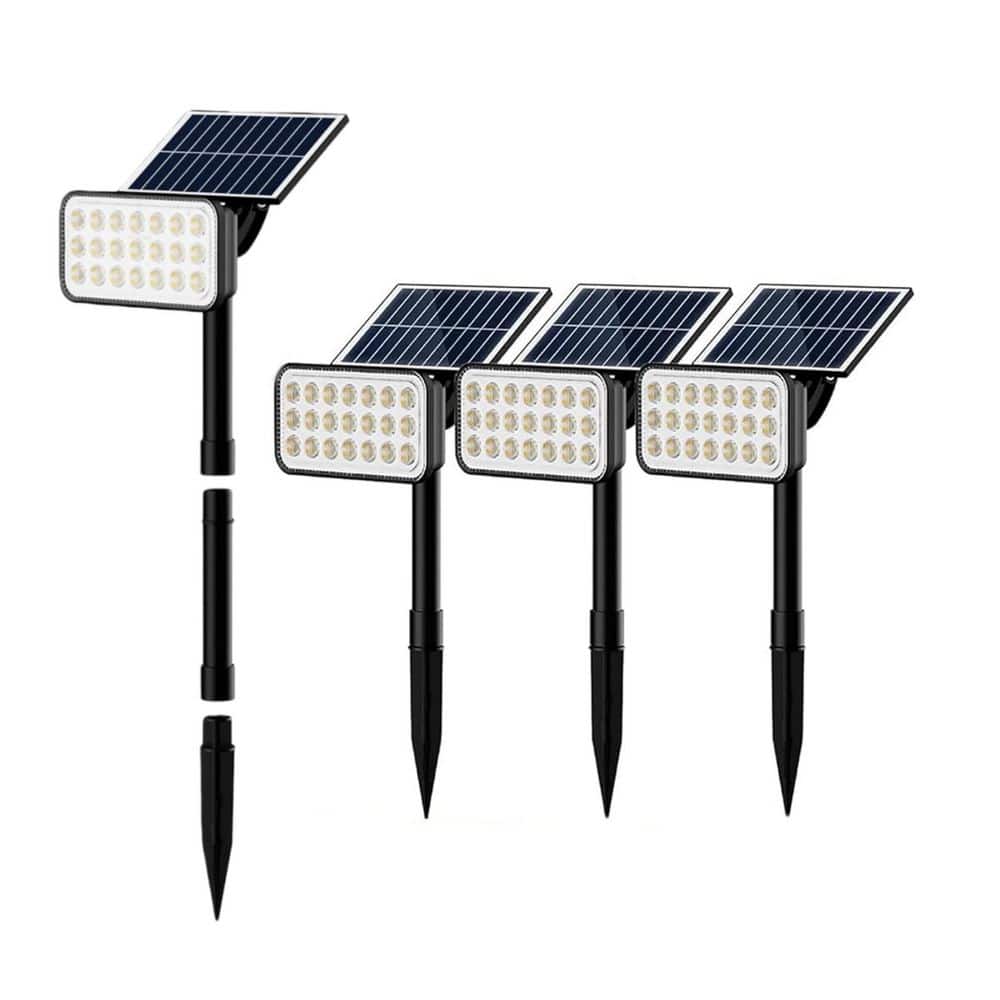 phyfalip 84-LED Solar Spotlights 5 Lighting Modes 360° Adjustable