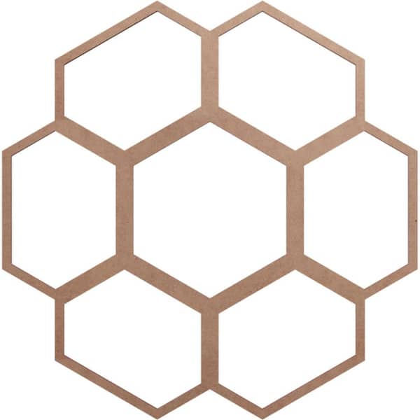 Ekena Millwork 22 in. x 7.75 in. x 0.375 in. Wood Medallion Moulding