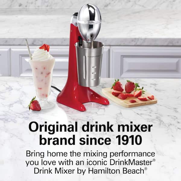 Hamilton Beach DrinkMaster 28 oz. 2 Speed Red Drink Mixer Blender