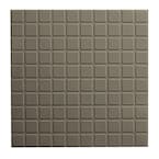 Square Profile 19.69 in. x 19.69 in. Lunar Dust Rubber Tile