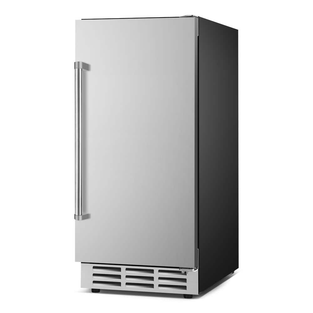 15 in. 3.1 cu. ft. 120 Cans Built-In/Freestanding Outdoor Refrigerator in Stainless Steel with Child Lock
