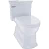 Eco Soiree 1-Piece 1.28 GPF Single Flush Elongated Skirted Toilet with CeFiONtect in Cotton White