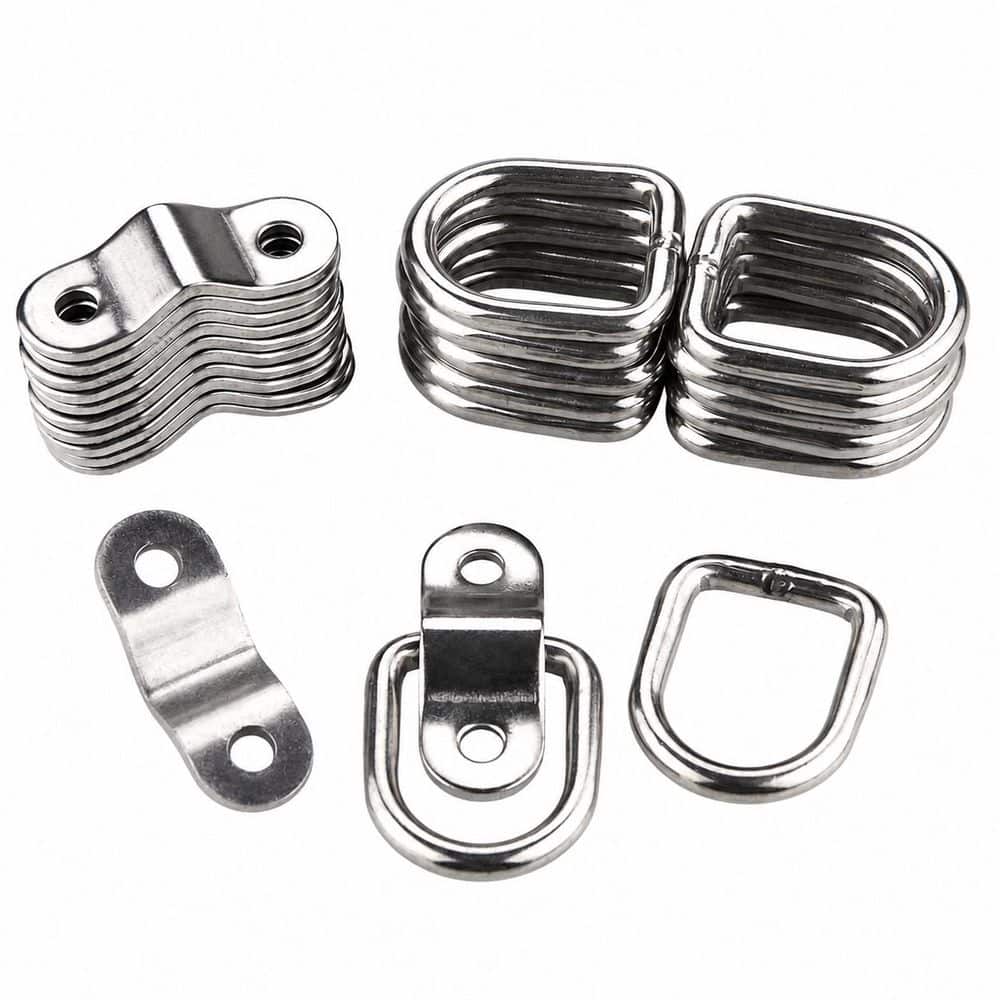 12-Pack Steel Tie Down D-Ring Anchors Heavy Duty Surface Mount with Mounting Bracket for Trailer Truck Boat price history on PriceWatchPro